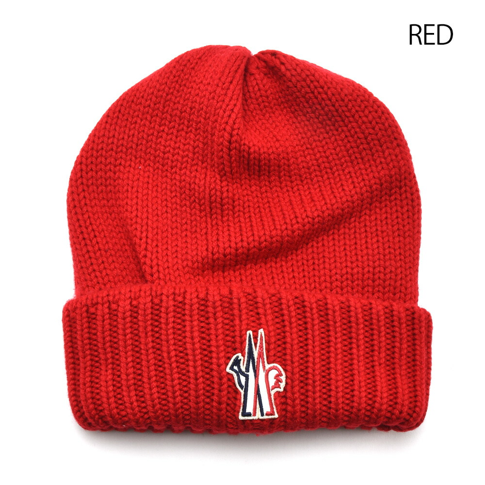 楽天市場】モンクレール ニットキャップ メンズ ビーニー レッド