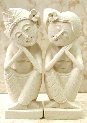 楽天市場】バリ LOVERS（セット)S 【 バリ雑貨 石像 ペア カップル