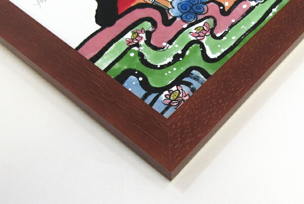 大きめ 版画 ジニー・キム 限定ジクレー サイン、ED.証明書 額装