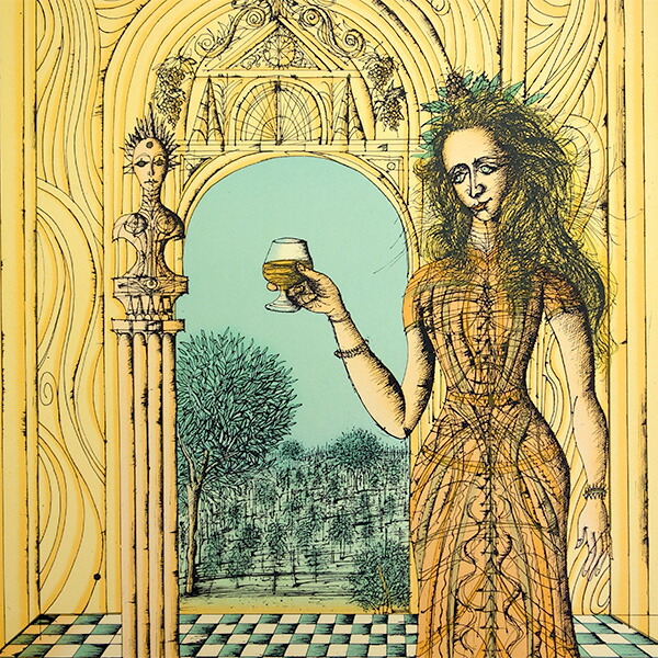 ☆ジャン・カルズー リトグラフ 版画 金色フレーム 【公式通販】