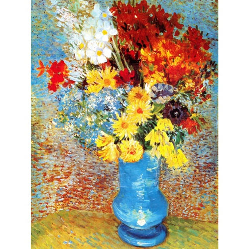 楽天市場】絵画 F6号 ゴッホ 「ヒナギクとアネモネのある花瓶」 複製画