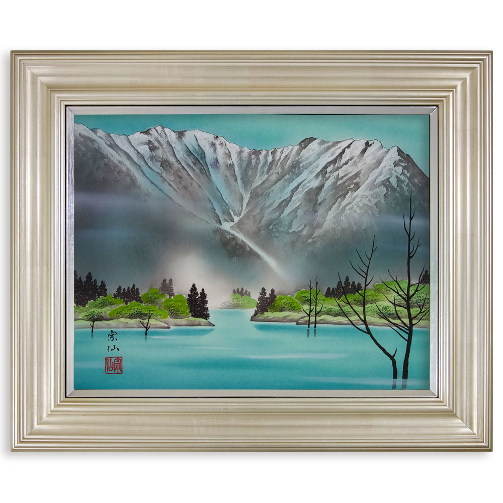 楽天市場】牧野宗則 額付き木版画 『あけぼの』 1997年 : ベルセーブ