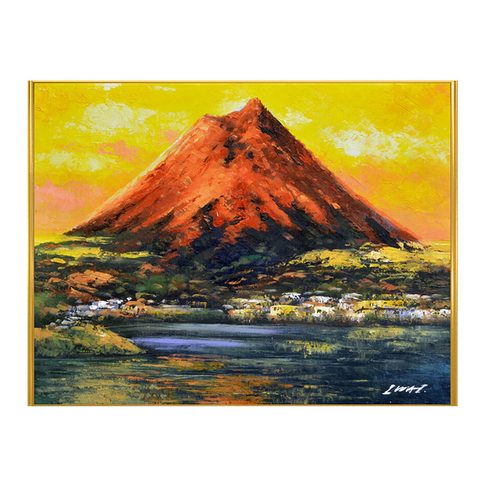 島本良平 令和赤富士 油彩画