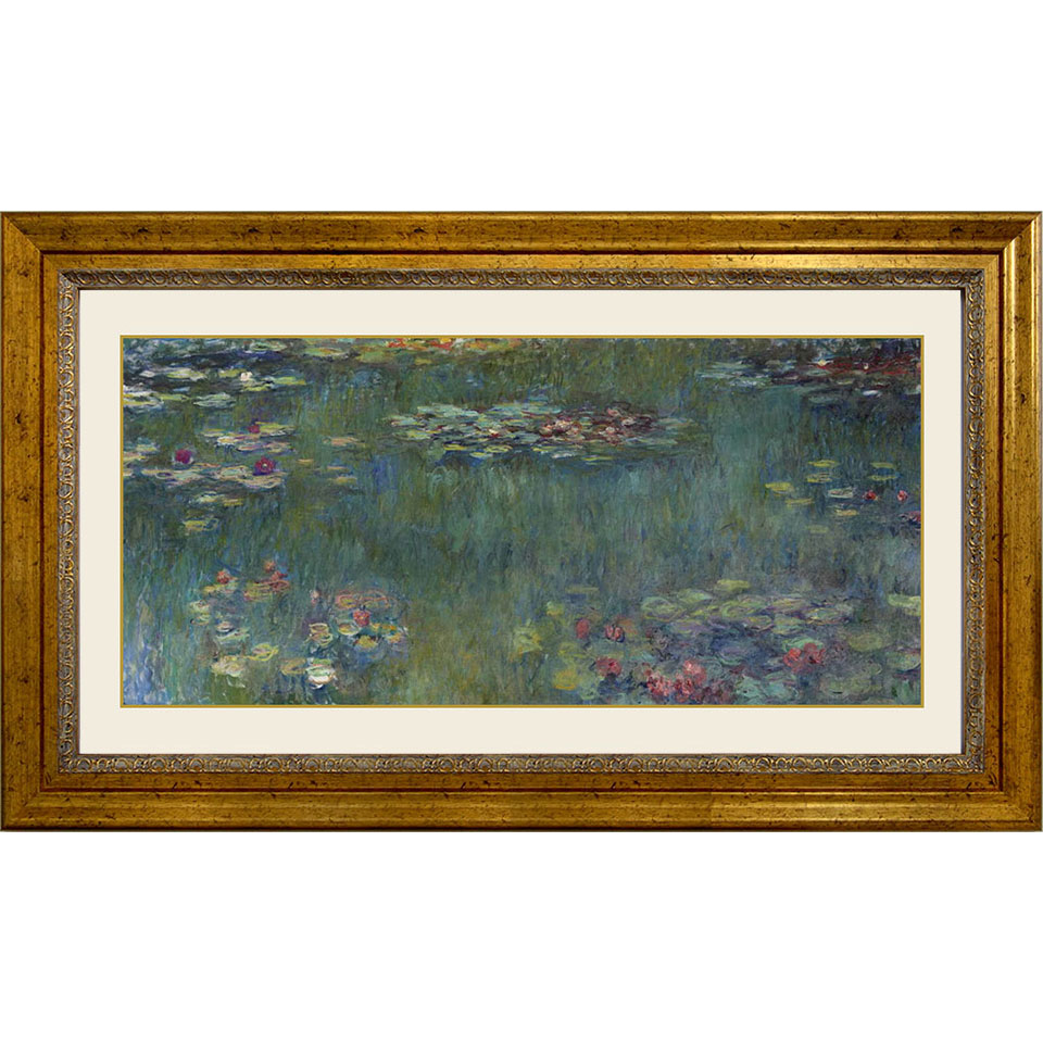クロード・モネ Claude Monet 緑の反映 (睡蓮リトグラフ)あずま工芸