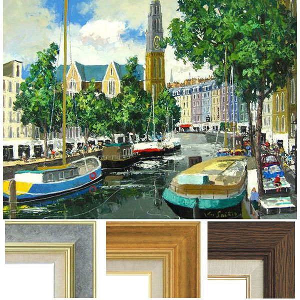 藤祥州 油彩F15号 「6月のアムステルダム」 - 絵画 藤祥州油彩F15