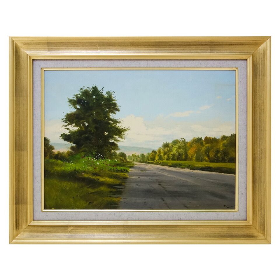 放水路油絵P8（455×333mm）