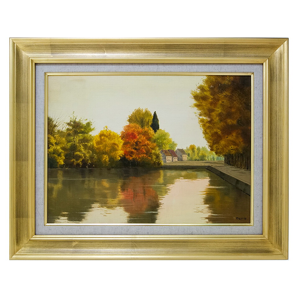 林朝路 田園 油彩です