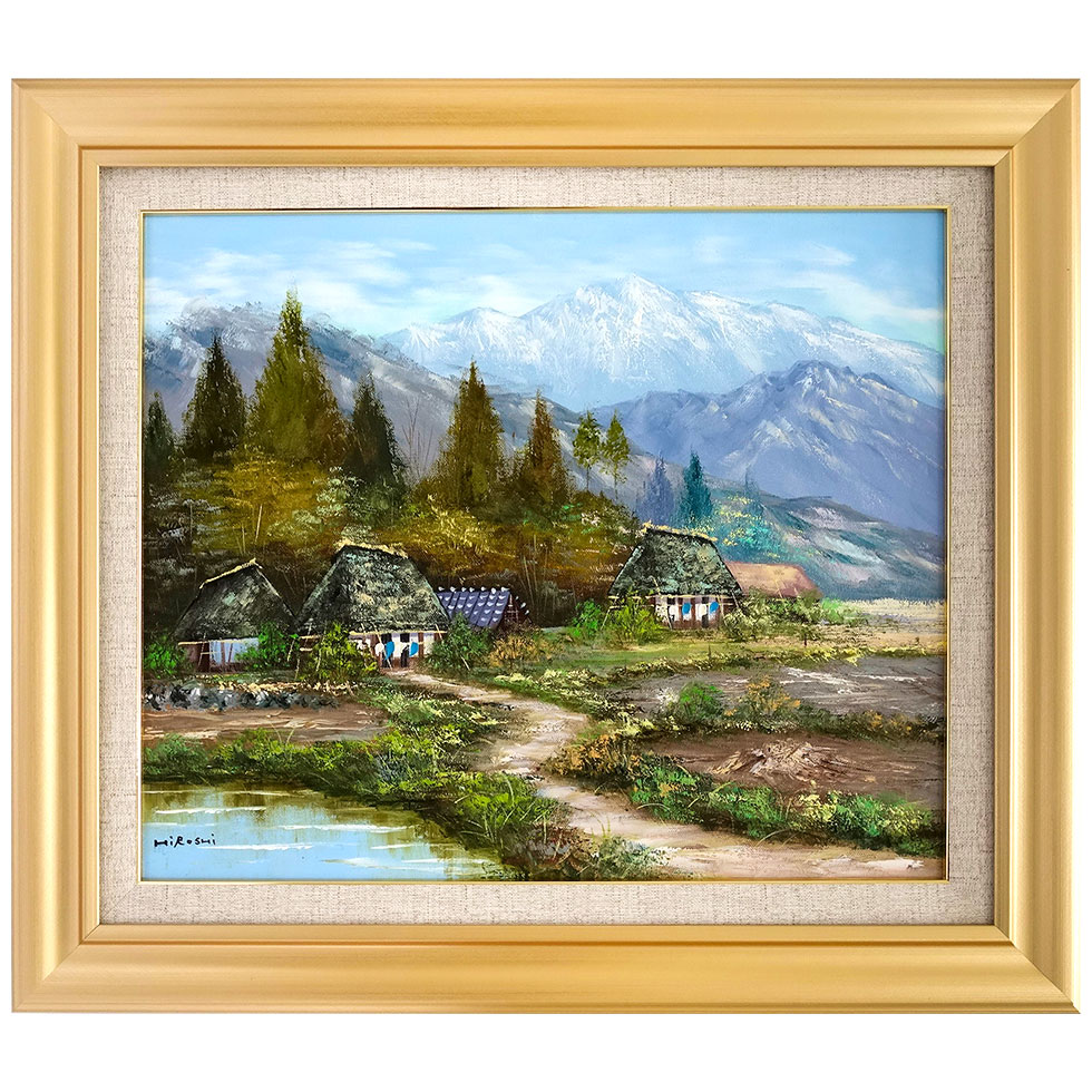肉筆油彩画 【晩秋】印象派 風景画 肉筆油彩画 【晩秋】印象派 風景画