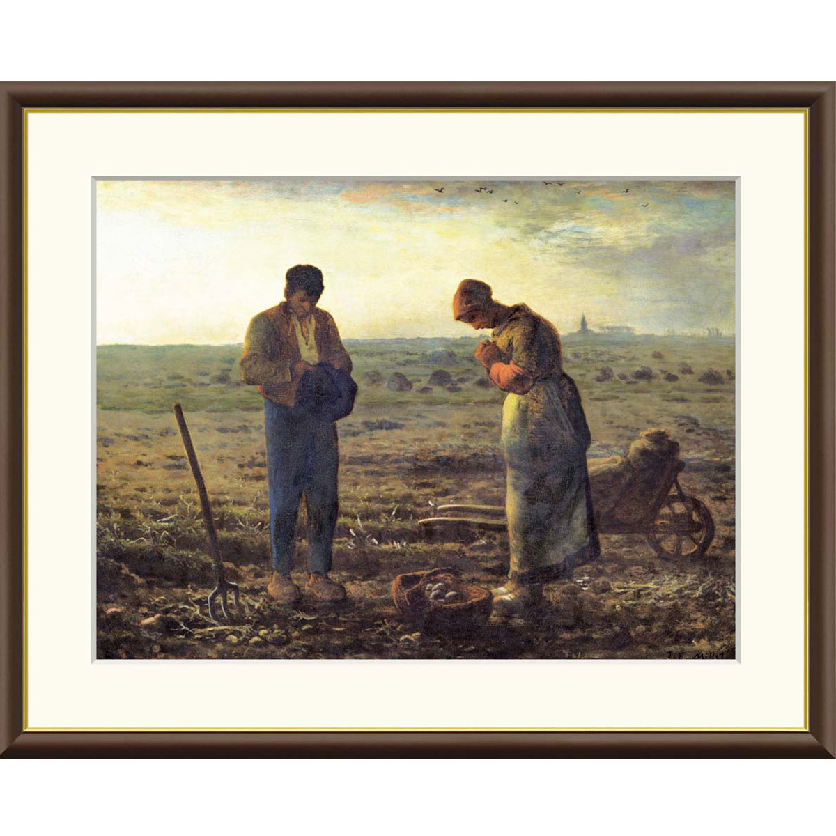 楽天市場】ミレー 「晩鐘」 F8号（額外寸61x49.5cm） 高精彩工芸画＋手