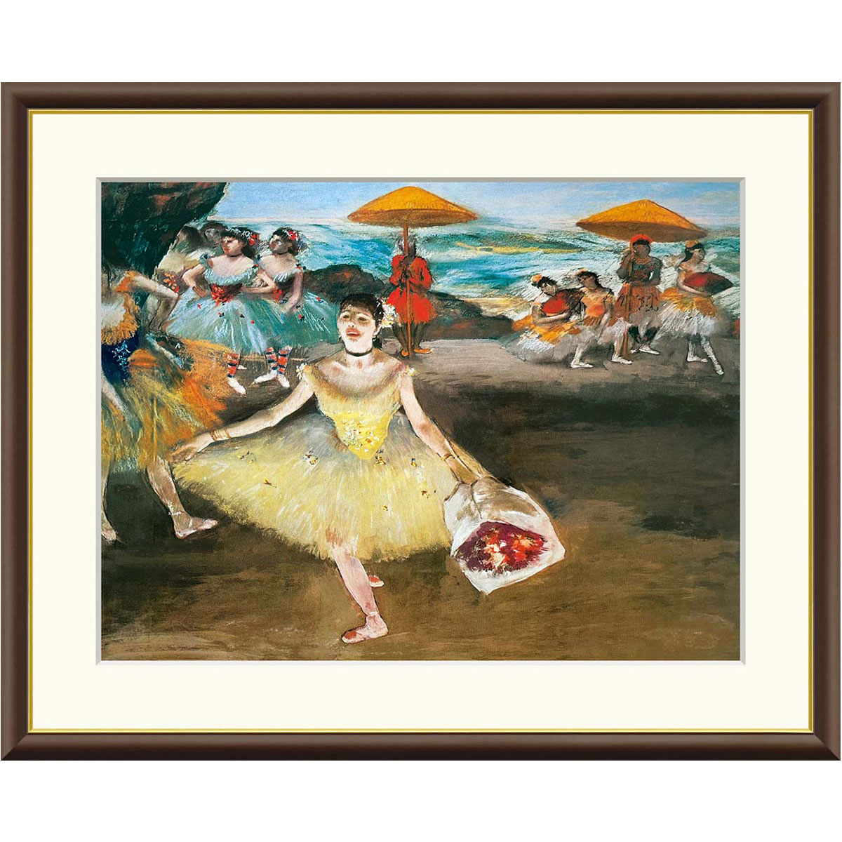 エドガー・ドガの靴下をなおす踊り子/布キャンバス高級複製名絵画