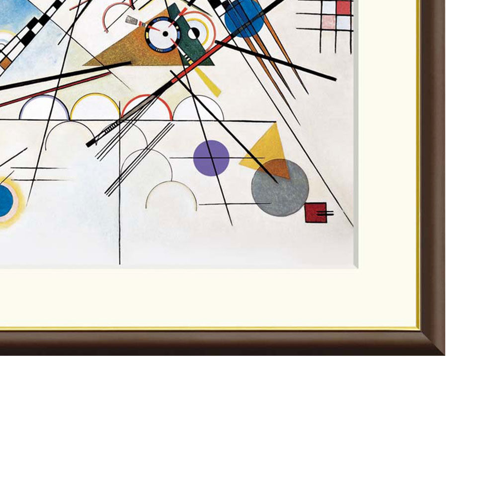 ヴァシリィ・カンディンスキー、網の中の赤、希少な画集より、高級額装