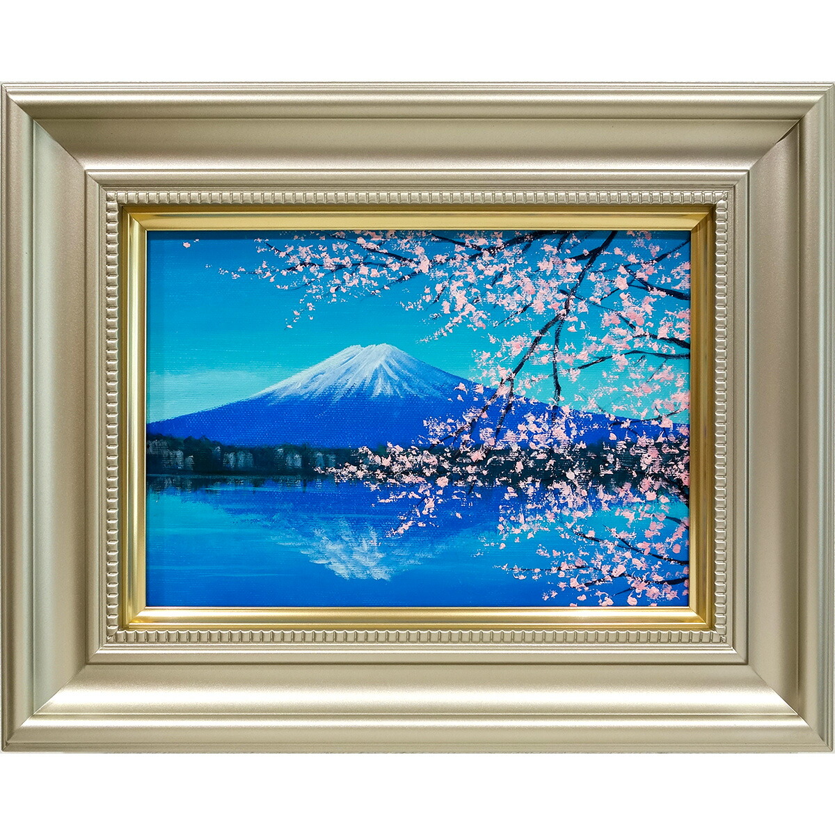 小山オサム油絵【ガーベラ】自筆サイン入り花flower静止画タトウ入り