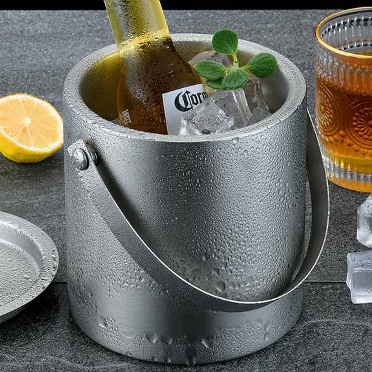 楽天市場】アイスバケット 2L 真空二重 ステンレス鋼 アイスペール 氷