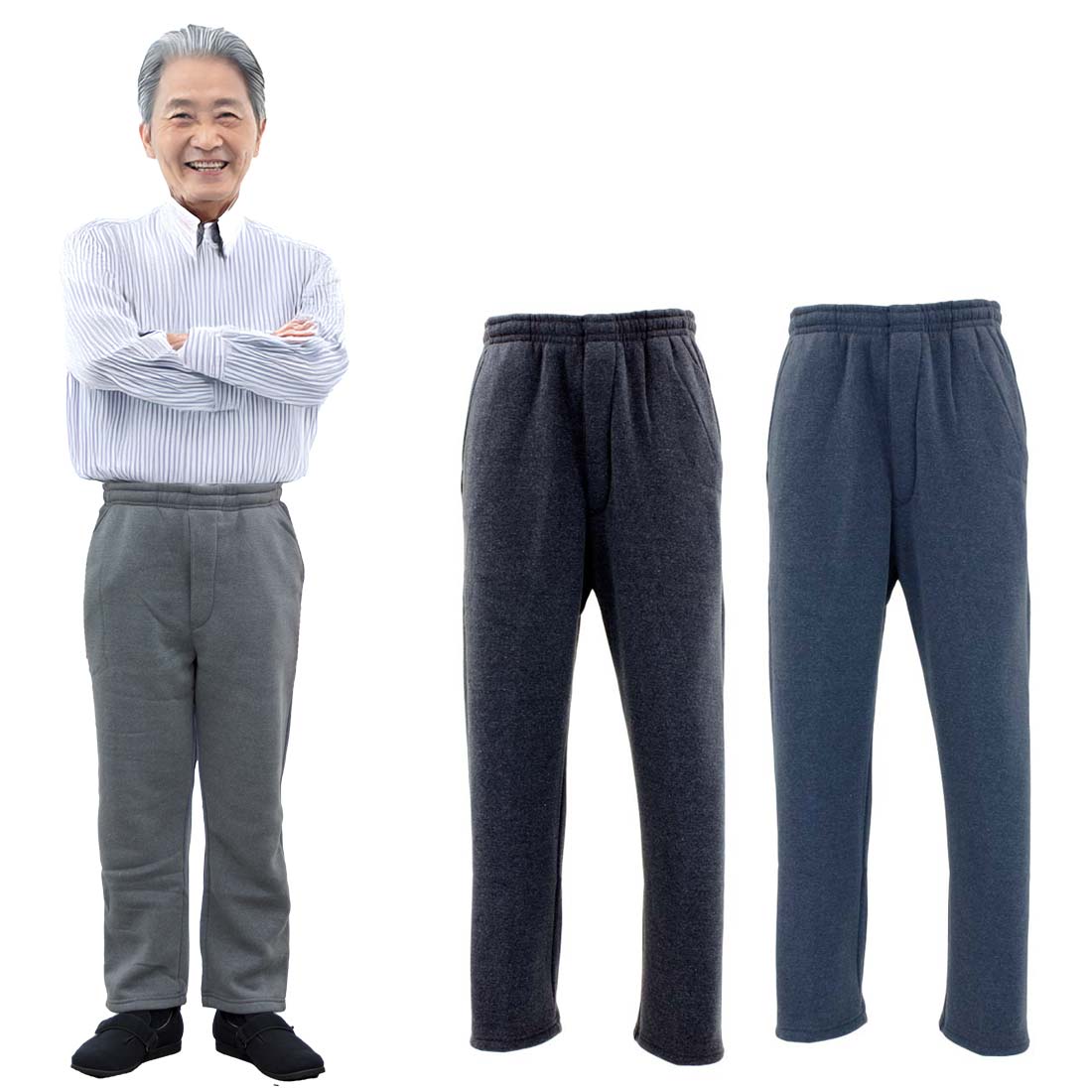 楽天市場】シニアファッション 秋冬 メンズ あったか 裏起毛