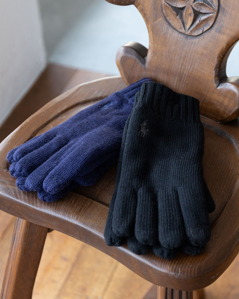 楽天市場】ポロ ラルフローレン ウォッシャブル メリノタッチ グローブ