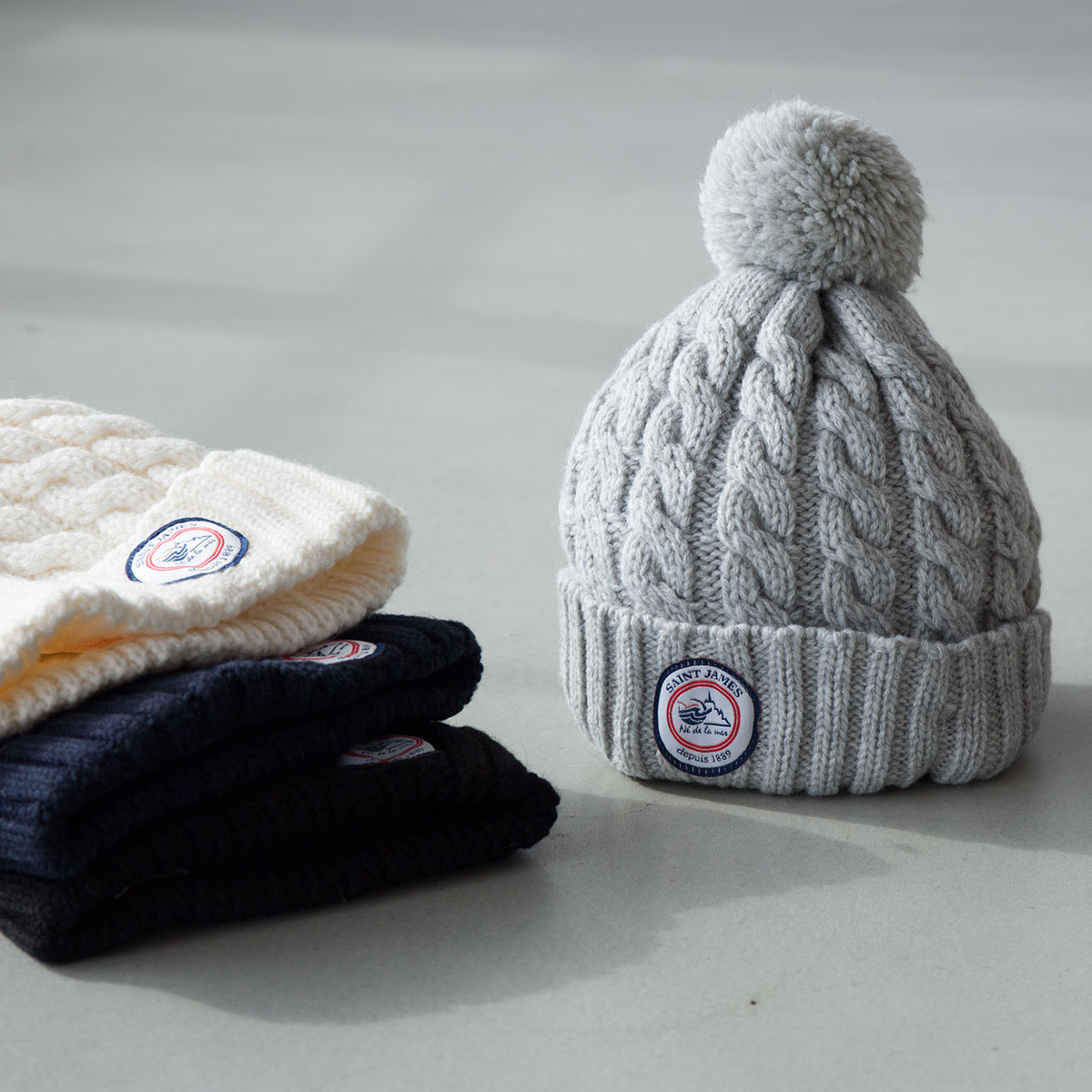 楽天市場】セントジェームス ケーブル編み ショウチャン帽 16JLBON