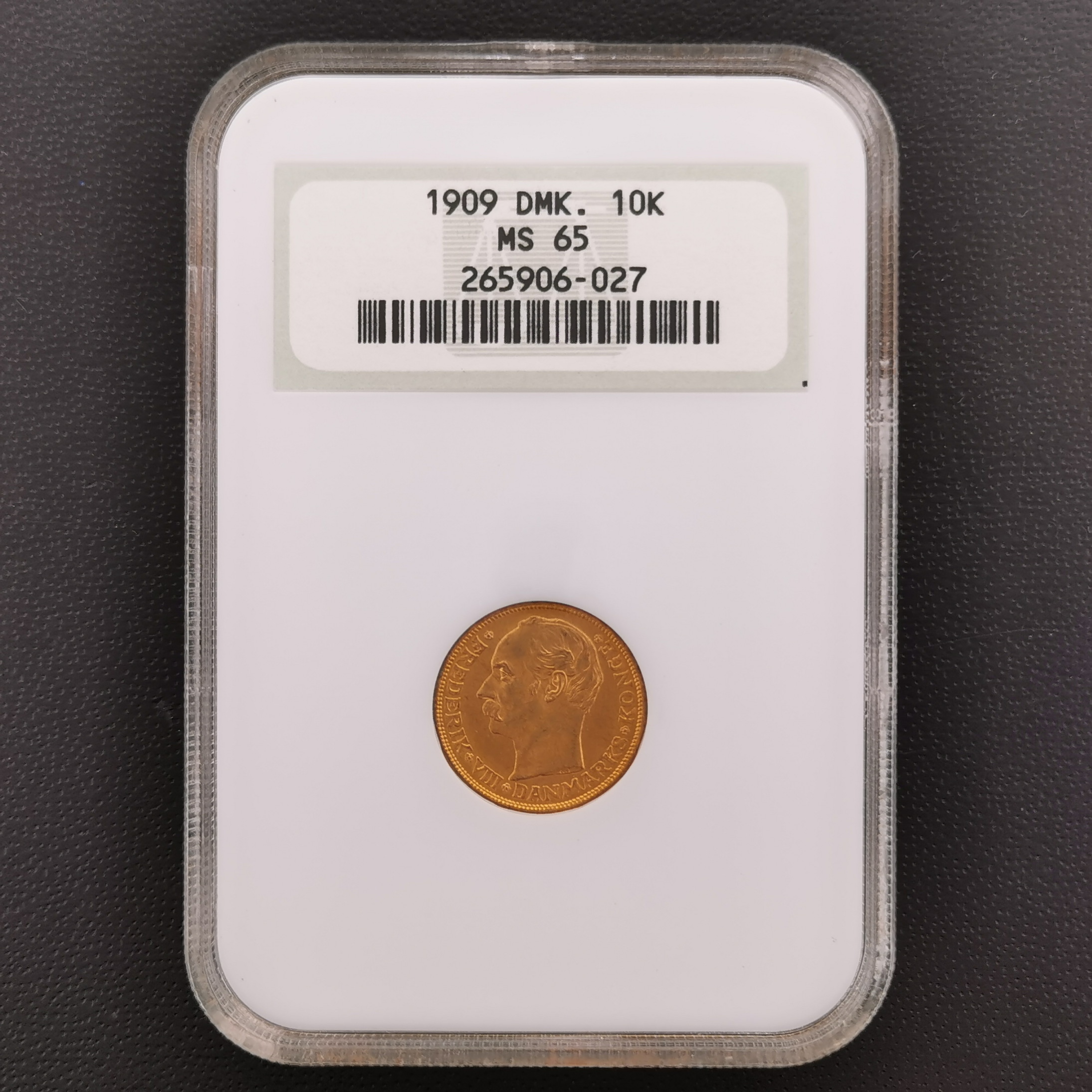 楽天市場】DENMARK デンマーク 10クローネ 金貨 1909 スラブ入り NGC