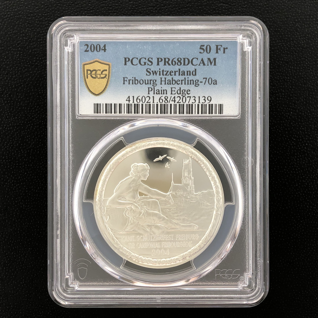 楽天市場】SWITZERLAND スイス 50フラン銀貨『フリブール』2004 スラブ