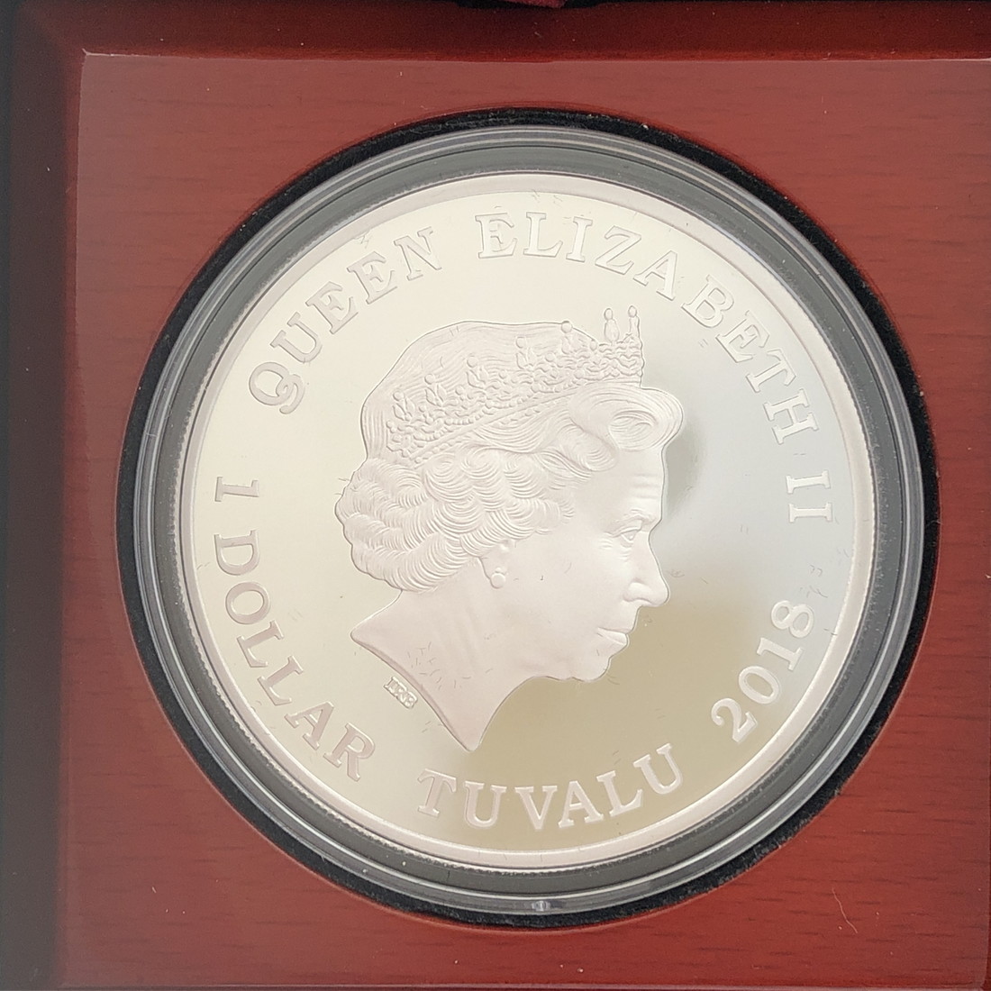 ツバル 恐竜 2オンス プルーフ 記念 銀貨 純銀 限定 外箱無し ツバル