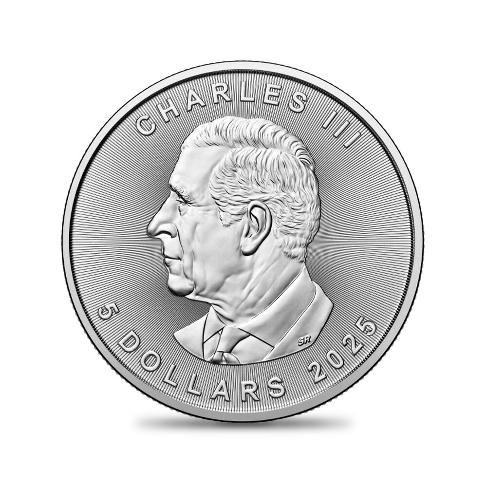 GW値下げ【25枚】2022 メイプルリーフ 5ドル 1オンス 地金型銀貨