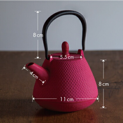 楽天市場】【送料無料】南部鉄器 急須 ドーム アラレ 0.4L ローズ