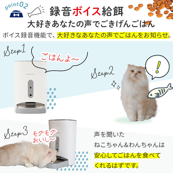 楽天市場】カリカリマシーンV2C 猫 犬 自動給餌器 カメラ付き スマホ