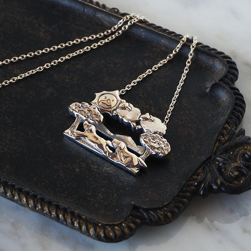 楽天市場】moge（モゲ） 手作りシルバーアクセサリー 羊雲とワンコ