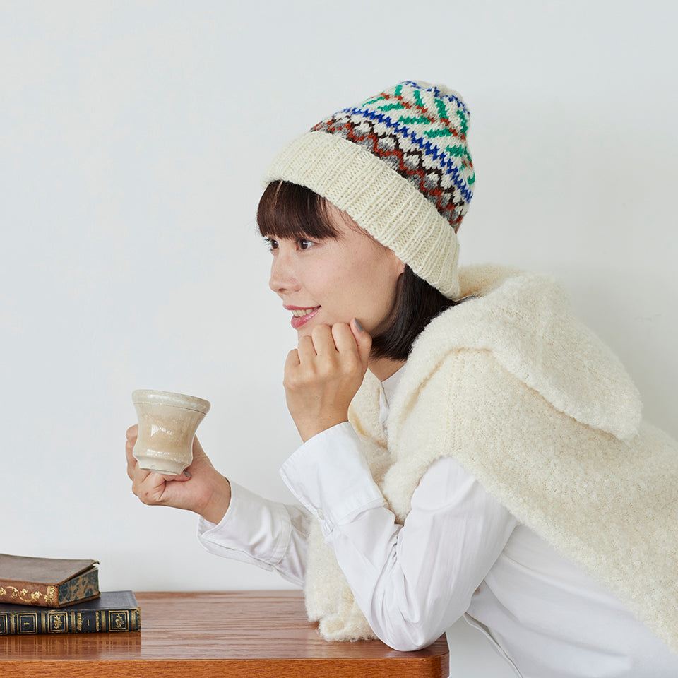 楽天市場】編み物 キット ｜ 宇野千尋 さんの 編み込み 模様 の 帽子