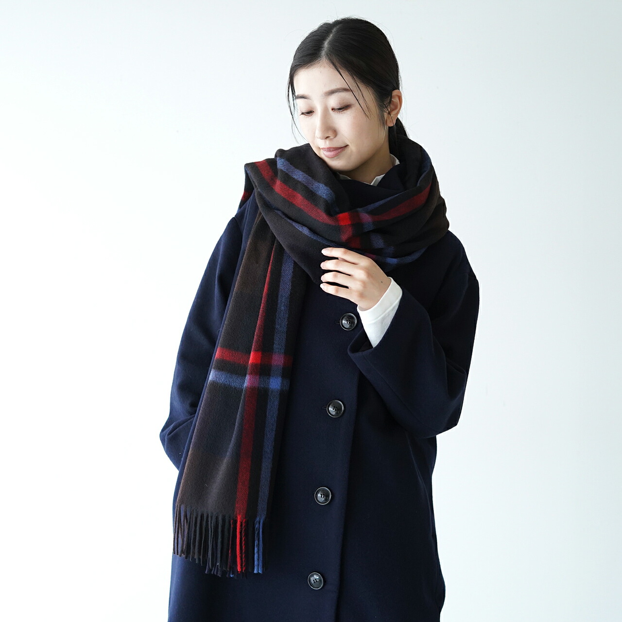 楽天市場】ジョシュア エリス ブラックウォッチ チェック 大判