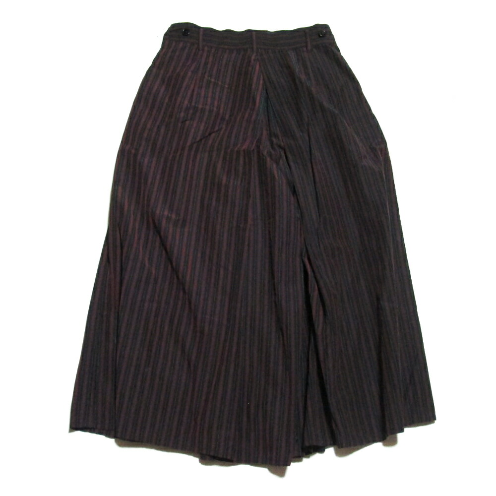 美品】ワイズ ヨウジヤマモト 袴パンツ ウール ブラック レッドレーペル