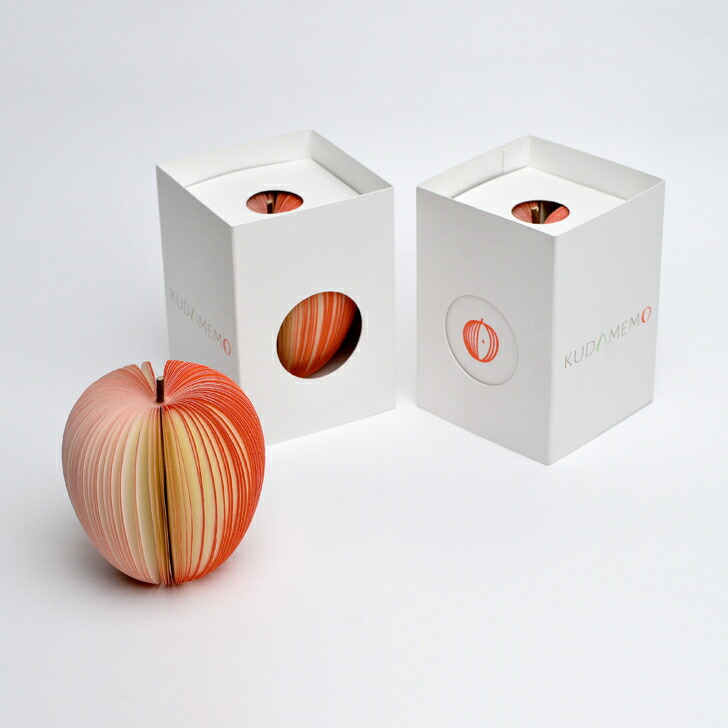 楽天市場】KUDAMEMO クダメモ リンゴ メモ帳 本物の果物のようなメモ帳