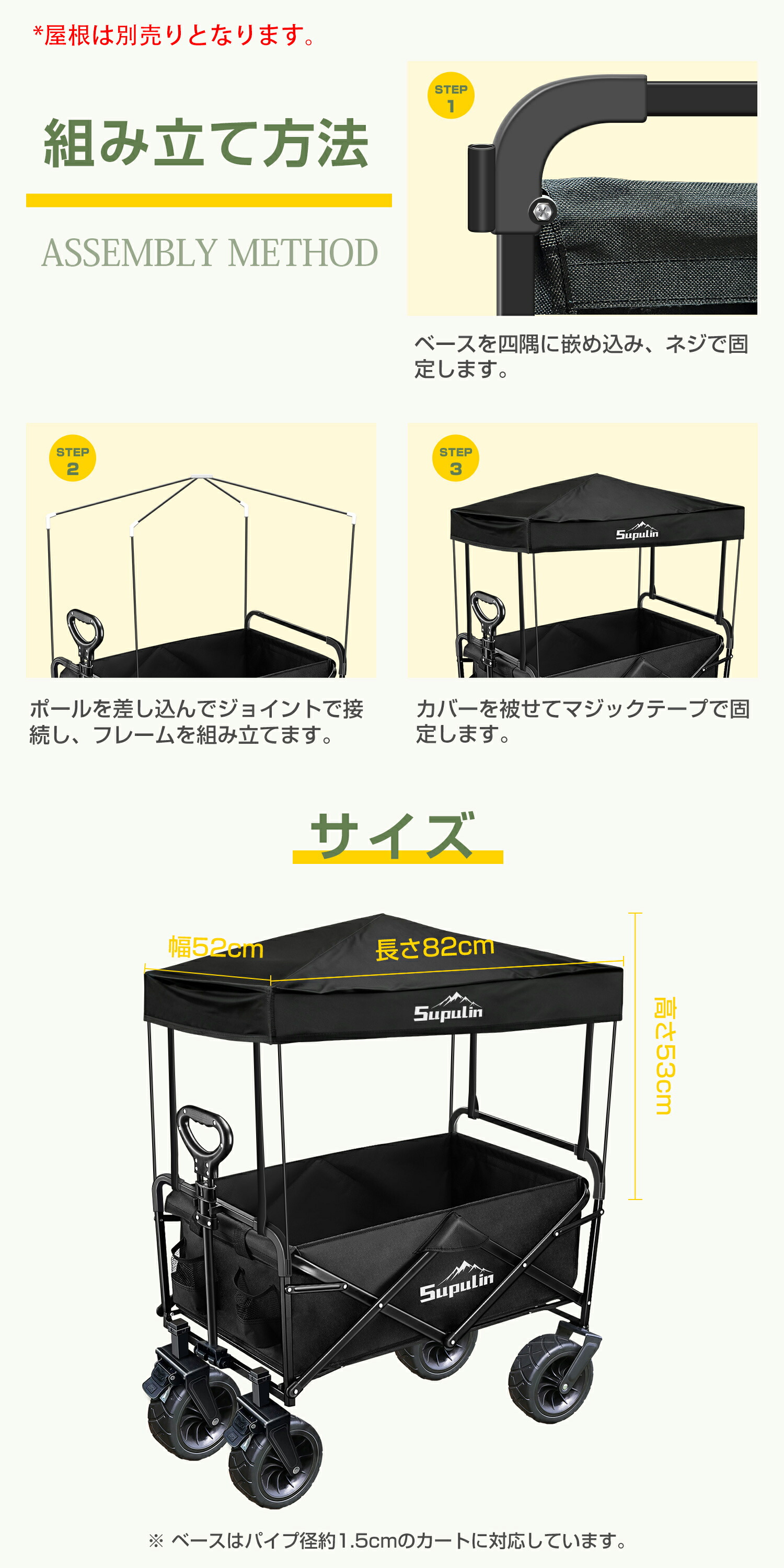 楽天市場】✨P5倍✨【楽天1位】キャリーワゴン キャリーカート