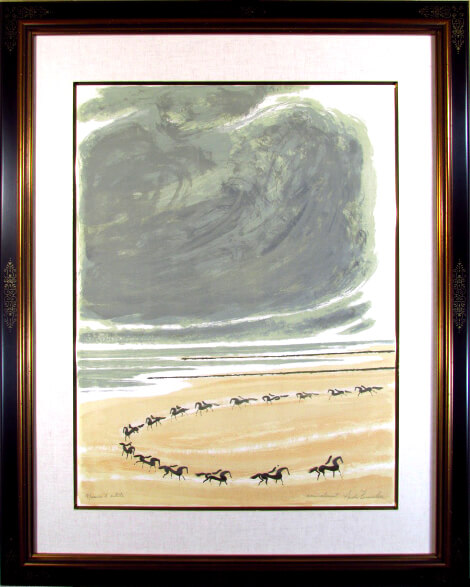 アンドレ•ブラジリエ「夕暮れのソナタ」（リソグラフ）