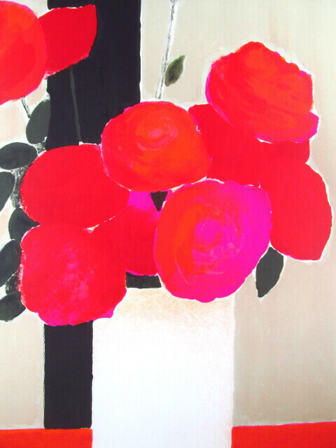 楽天市場】ベルナール カトラン リトグラフ 1985 オレンジ色の