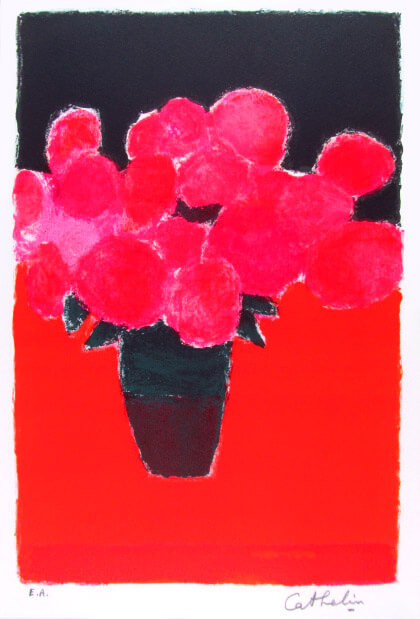 楽天市場】ベルナール カトラン リトグラフ 1995年 紫陽花