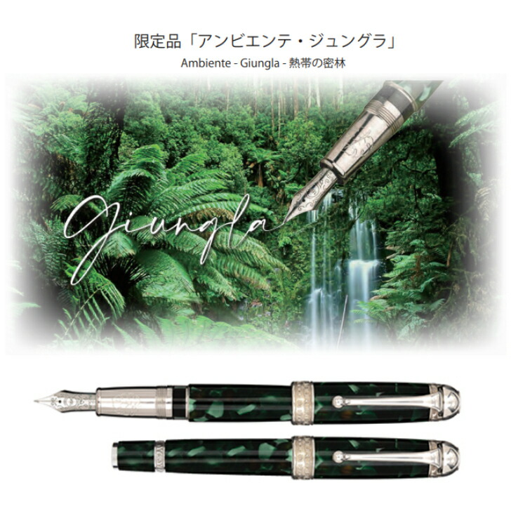楽天市場】アウロラ 限定品 万年筆 アンビエンテ・ジュングラ 946-AJ