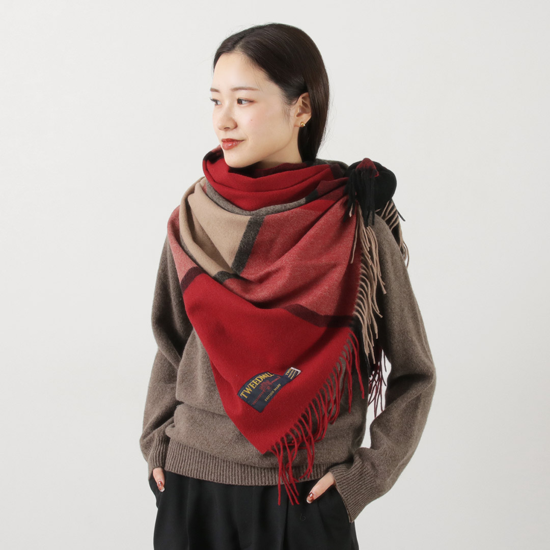楽天市場】【20％OFF】TWEED MILL（ツイードミル） 71×210 ラムウール