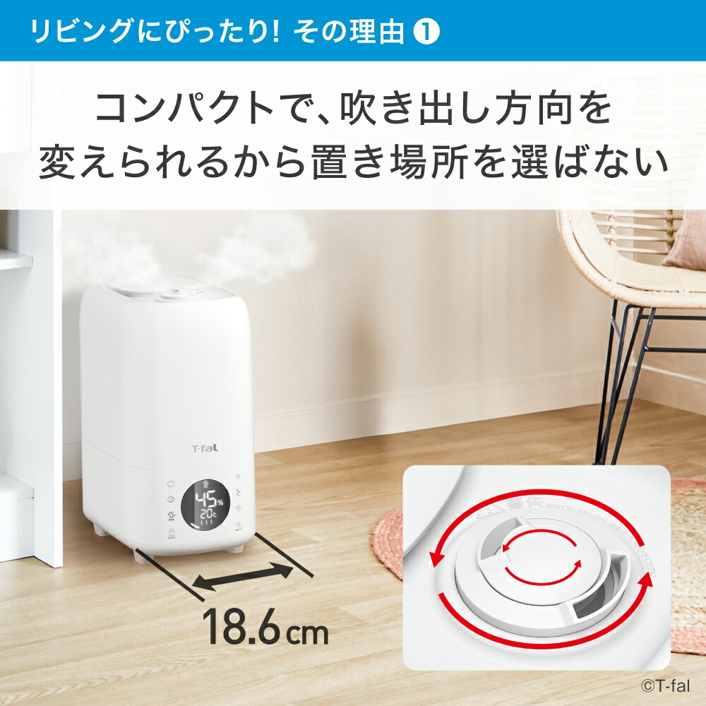 楽天市場】ティファール T-fal 加熱超音波式加湿器 スチーム アンド
