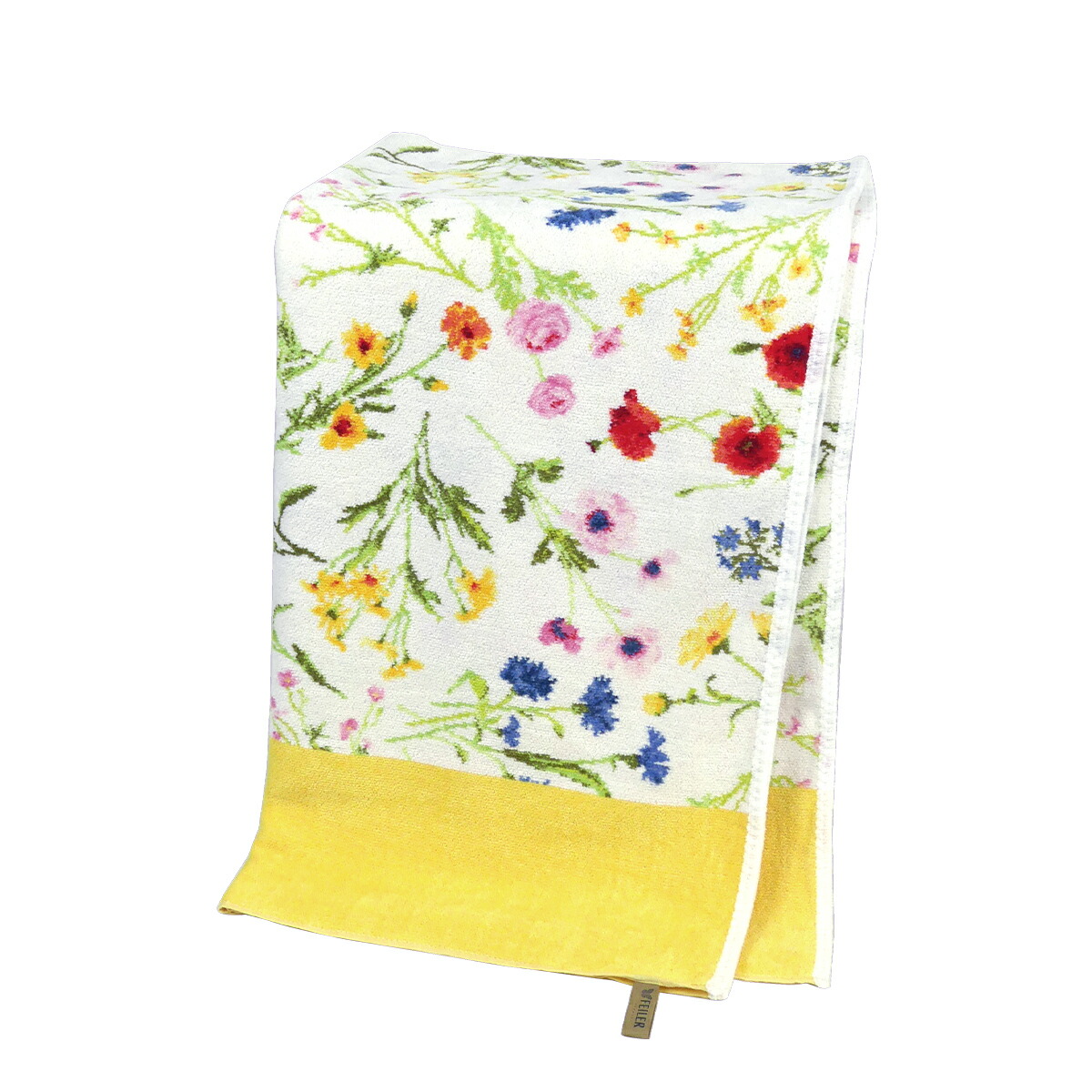 楽天市場】フェイラー バスタオル FEILER フラワーメドウ イエロー