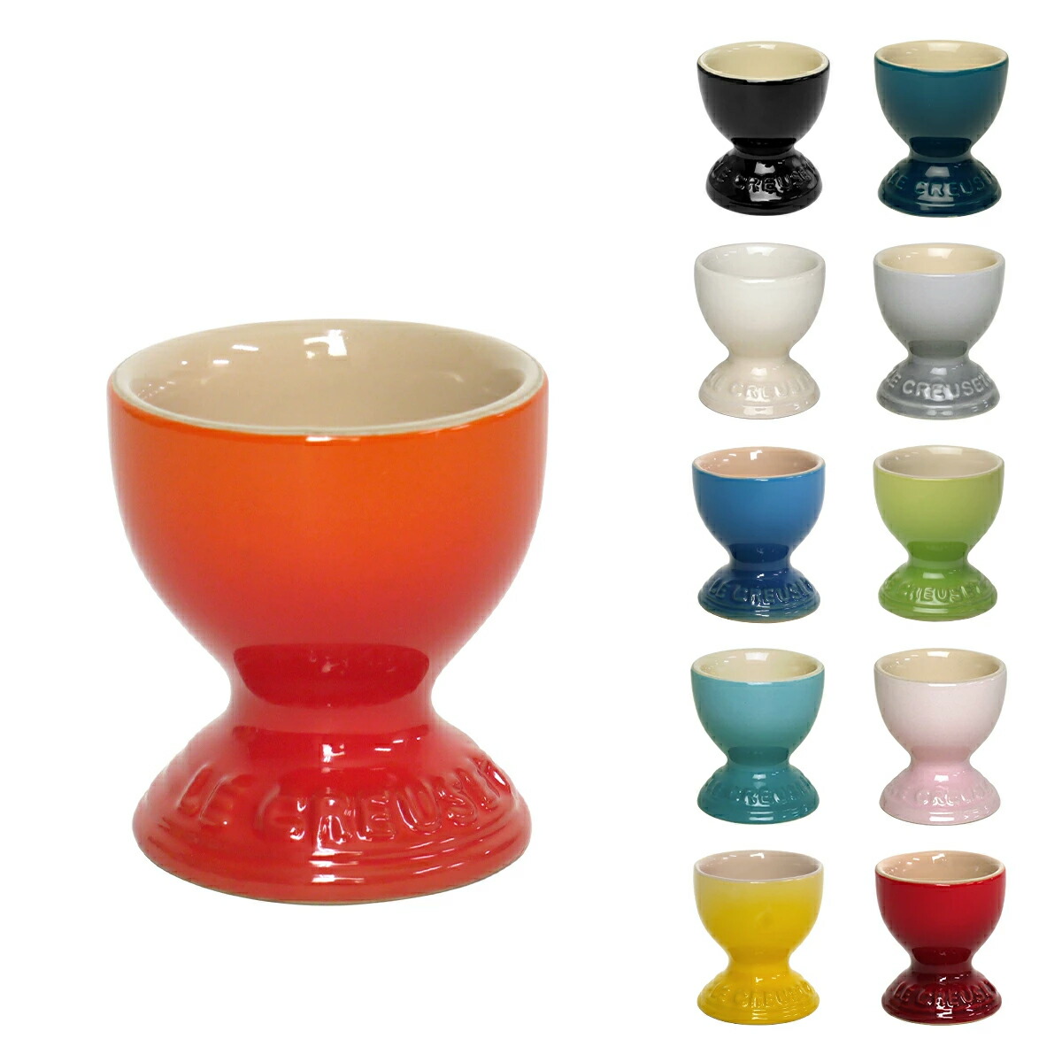 英国】エッグクルーゼ 2個組 エッグカップ / スタンド / スプーン 英国