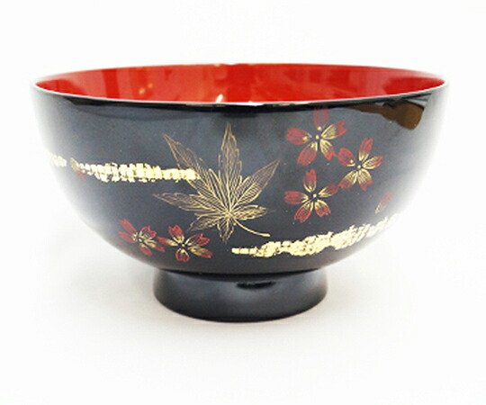 輪島塗 夫婦椀 お椀 汁椀 2客 ・ 夫婦箸 金蒔絵 打ち出の小槌