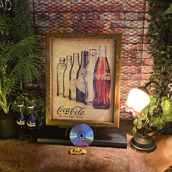コカコーラ アクリルパネル 自販機？ サインパネル 当時物 Coca-Cola