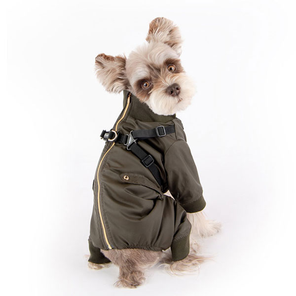 puppia］防寒ジャンプスーツ ピンク 冬服 犬服 Mサイズ 犬服 PUPPIA