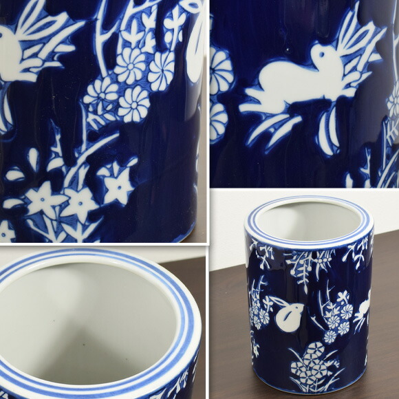 赤と金の火の鳥装飾陶器花瓶 赤と金の火の鳥装飾陶器花瓶