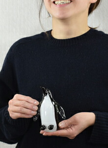 楽天市場】硝子のペンギン 可愛らしいガラスアート 置物 オブジェ