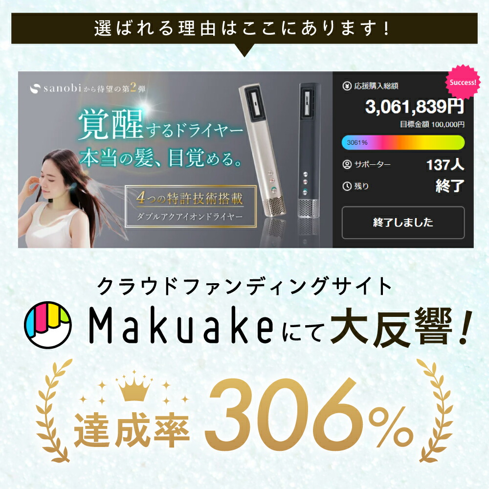 楽天市場】【2025年秋 anan モテコスメ大賞受賞】sanobi ダブルアクア