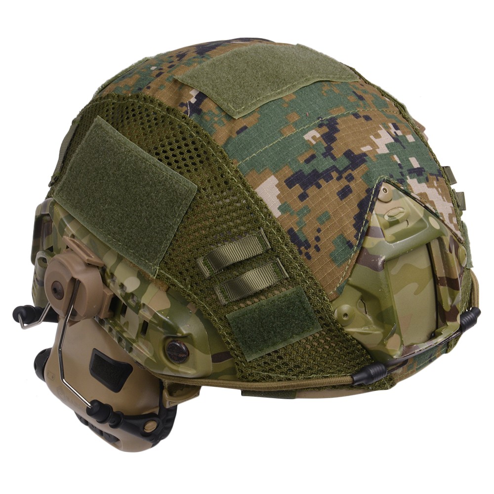NIJ IIIA レベル3A 自衛隊迷彩 Fast型 防弾ヘルメット カバー NIJ