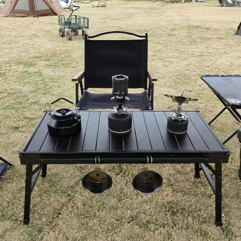 楽天市場】キャンプテーブル フォールディング アルミウッドロー