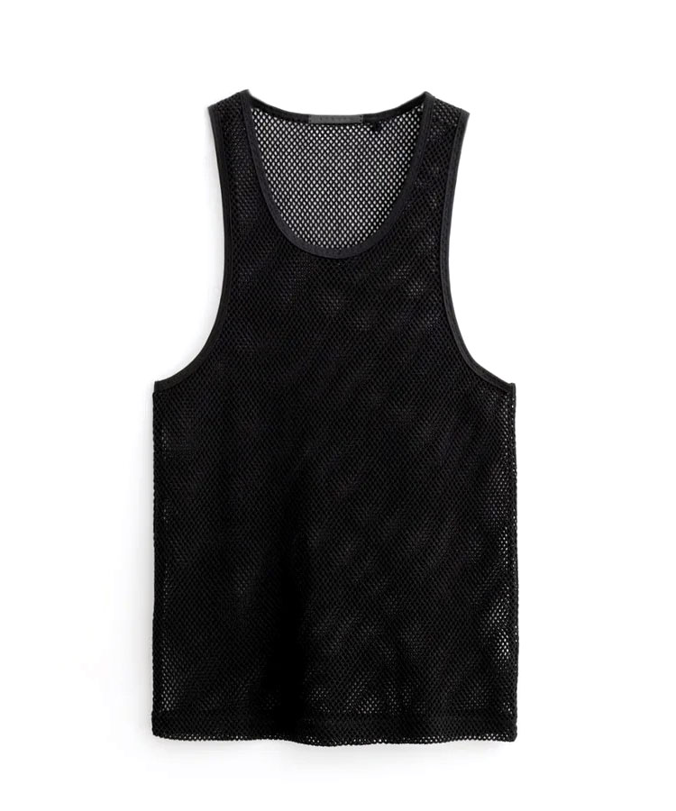 UN3D. メッシュタンクトップ ブラック F UN3D. メッシュタンクトップ