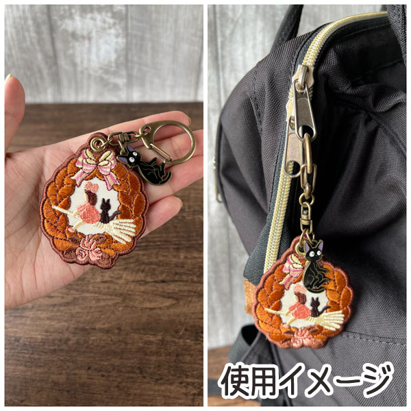 楽天市場】メール便OK ジブリ グッズ 魔女の宅急便 刺繍キーホルダー